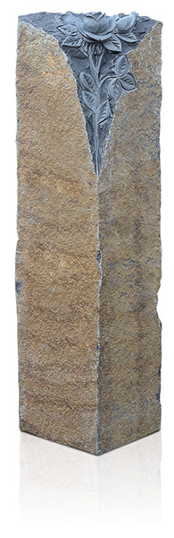 Felsen Basalt mit Ornament A3086 Bearbeitung: natur