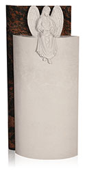 Grabdenkmal 7204 A* Aurindi und Atlantic Beige mit Ornament Engel Nr. 1