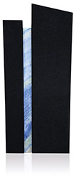 Edelstein 10061* Super Black und Azul Werkstein Serie